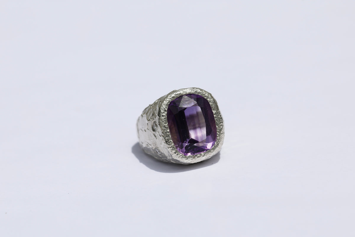 Amethyst Chunky Ring