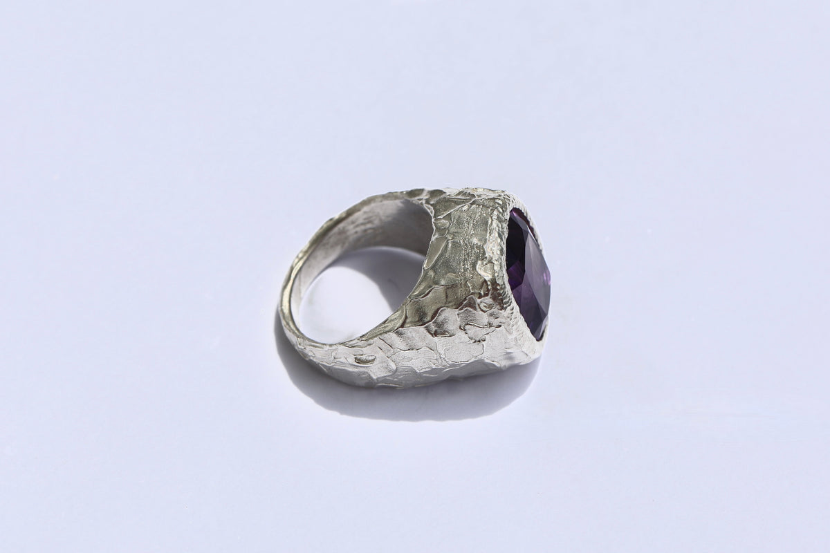 Amethyst Chunky Ring