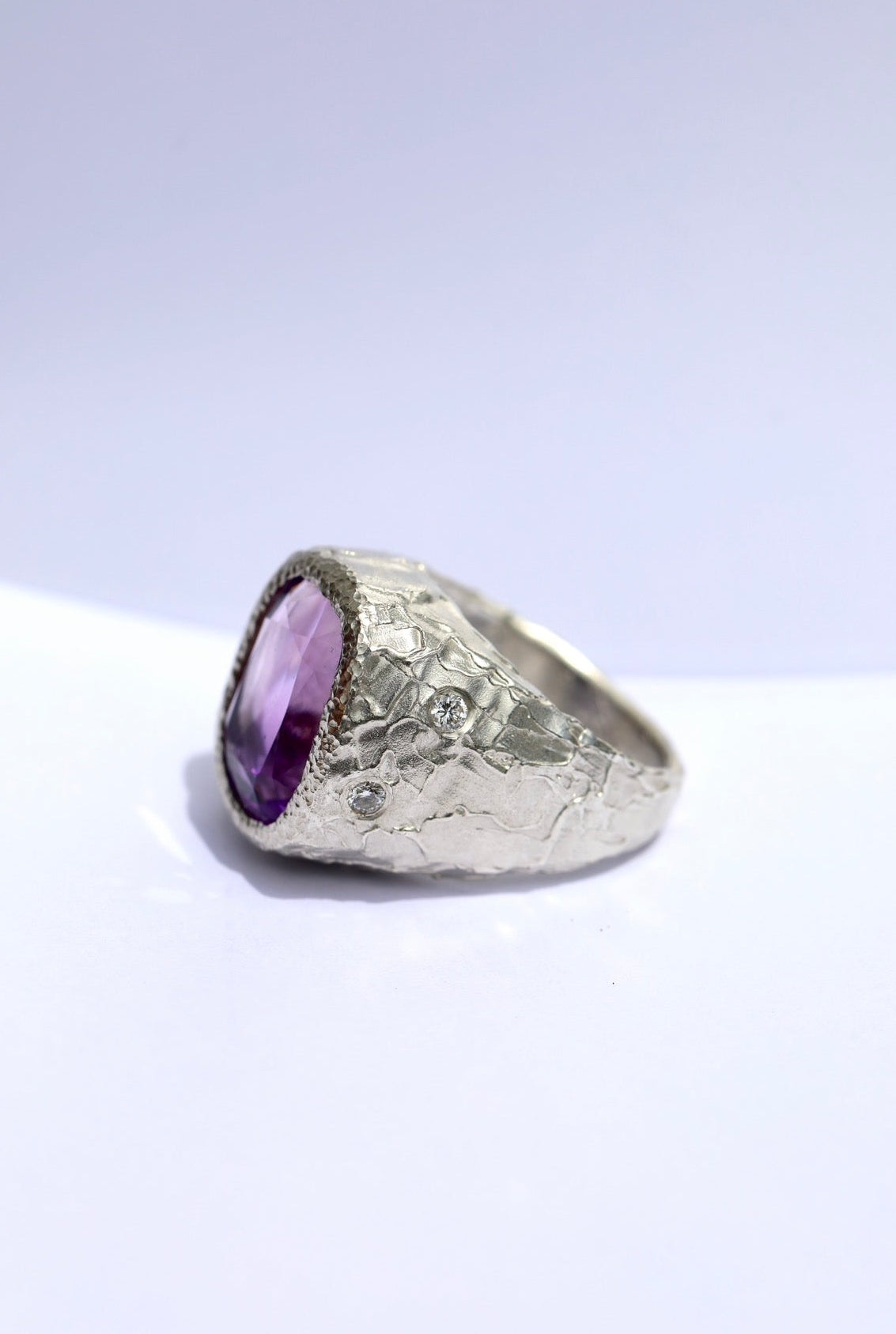 Amethyst Chunky Ring