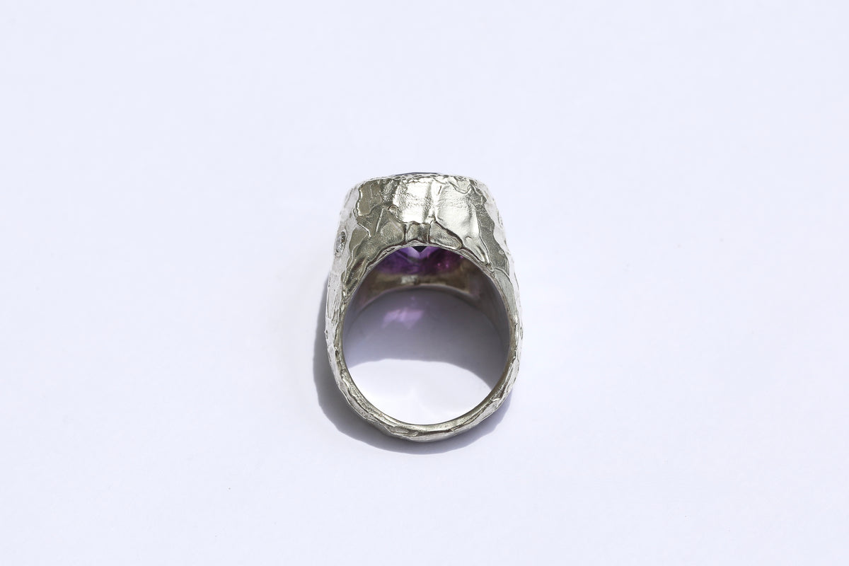Amethyst Chunky Ring